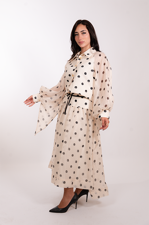 Polka Dot Silk Organza Set