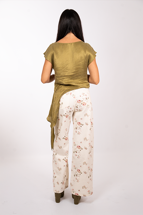 Floral Cotton Pants