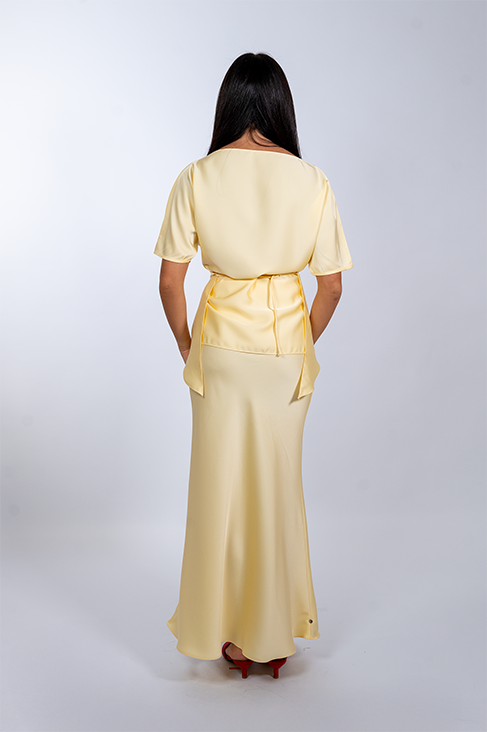 Marigold Silk Gown