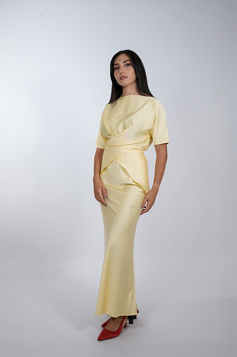 Marigold Silk Gown