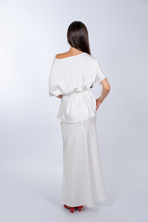 Satin Set Top & Skirt