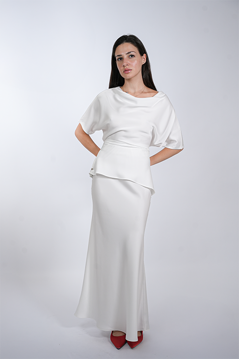Satin Set Top & Skirt