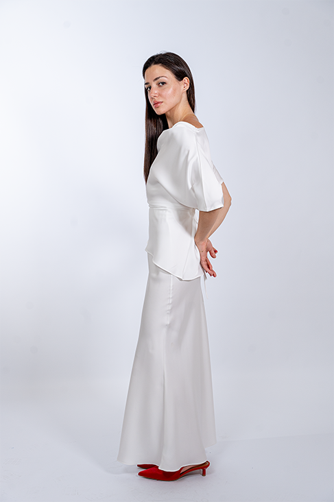 Satin Set Top & Skirt