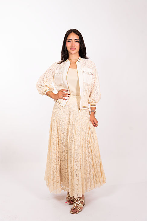 Dentelle Jacket & Skirt Set