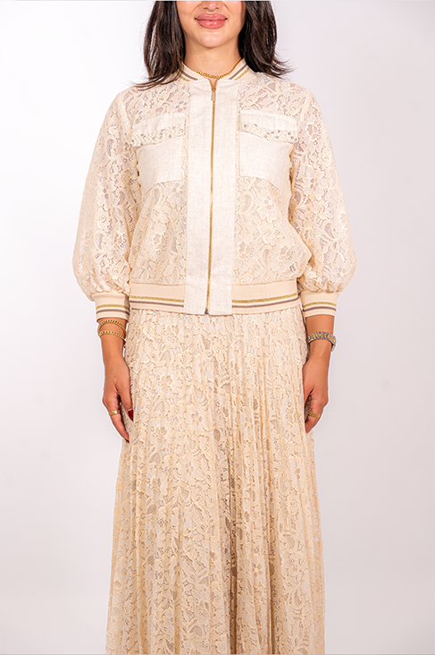 Dentelle Jacket & Skirt Set