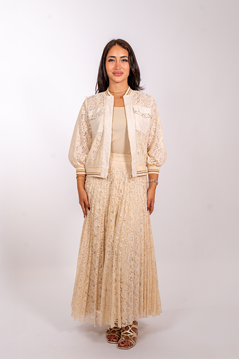 Dentelle Jacket & Skirt Set