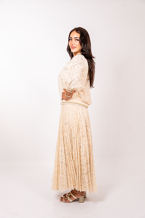 Dentelle Jacket & Skirt Set