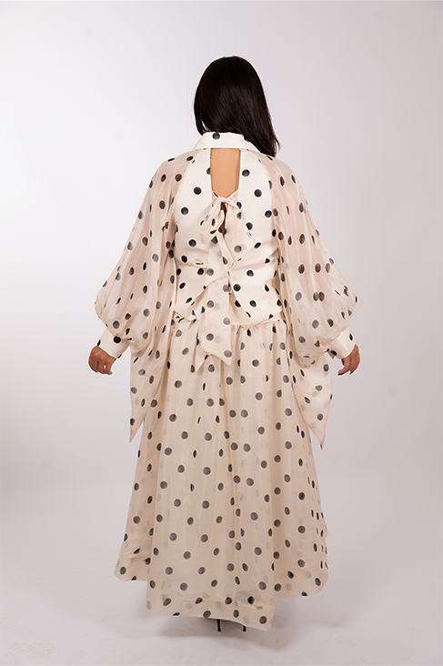 Polka Dot Silk Organza Set