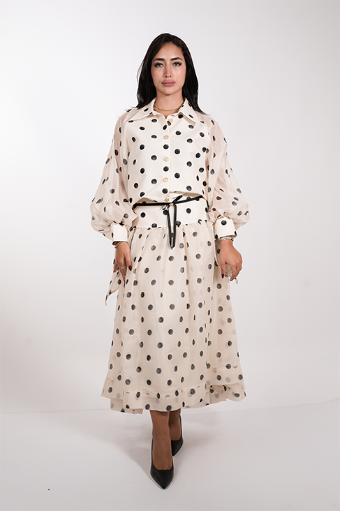 Polka Dot Silk Organza Set