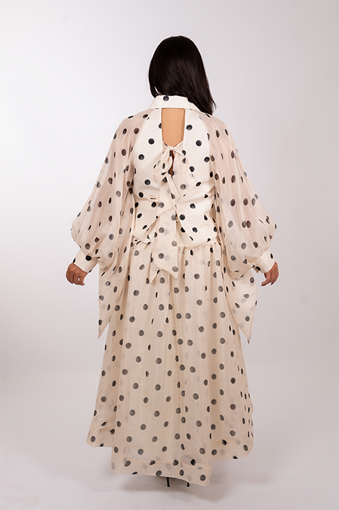 Polka Dot Silk Organza Set