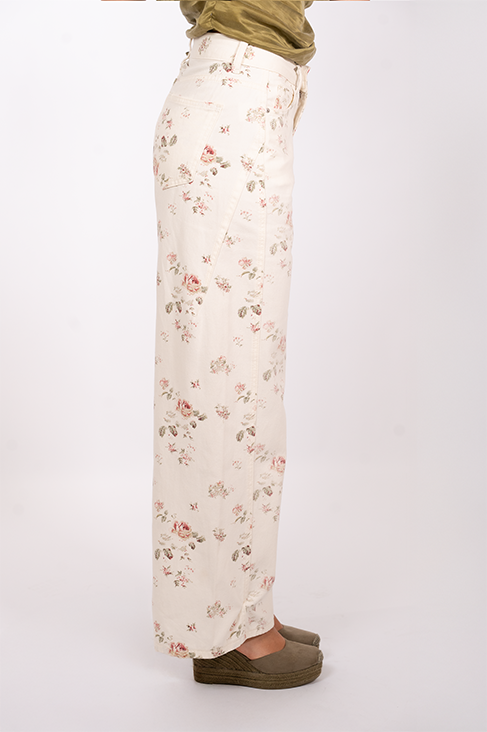 Floral Cotton Pants